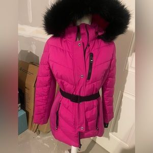 Michael Kors pink fuchsia cozy jacket.